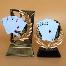 Load image into Gallery viewer, Resin poker cup Texas poker game trophy with CARDS